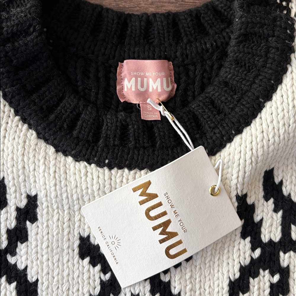 NWT Show Me Your Mumu Snowflake Sweater - Picture 5 of 5